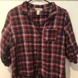 Cute Baggy Flannel Top